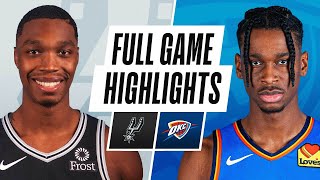 SPURS at THUNDER | FULL GAME HIGHLIGHTS | January 12, 2021