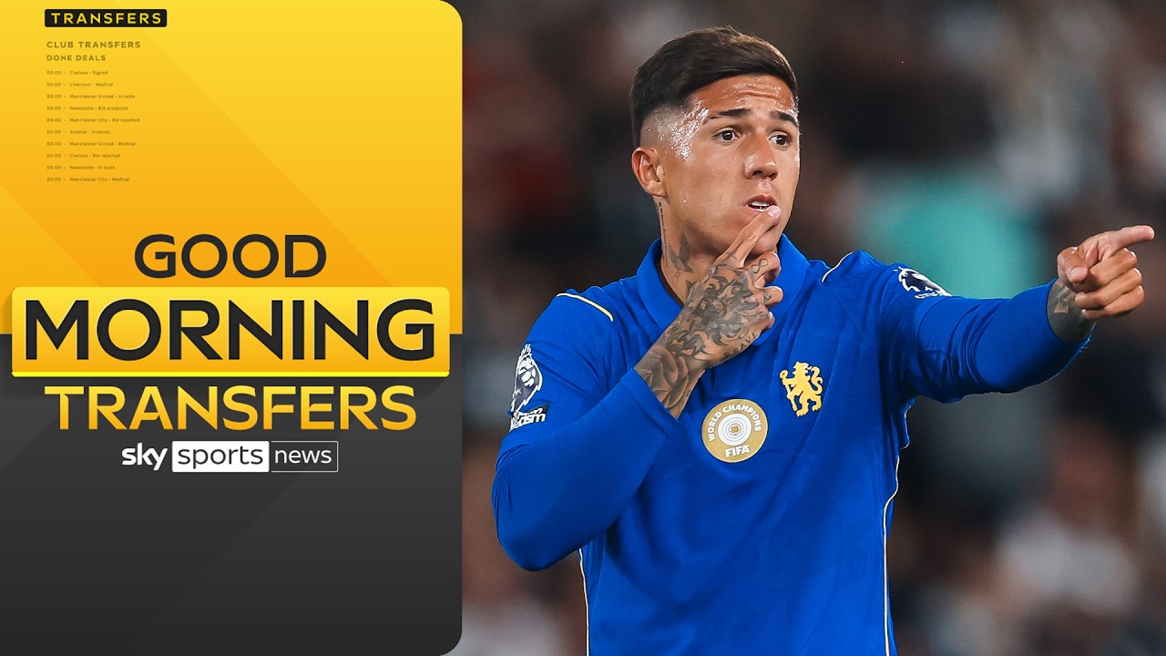 สดวันเดดไลน์! Enzo Fernandez จะย้ายไป Man City หรือไม่? | Good Morning Transfers ภาพถ่ายทอดสดฟุตบอล