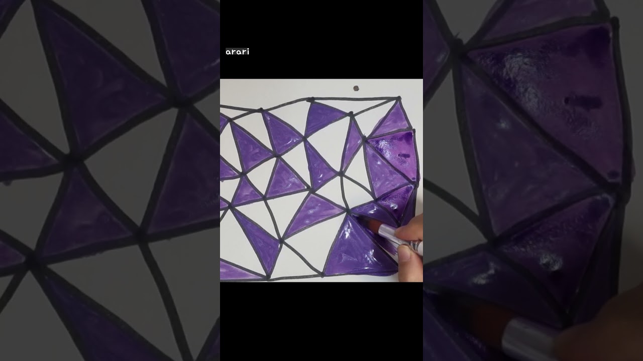 Triangle Mosaic Slow Painting Sounds