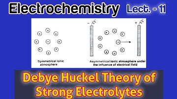 Electrochemistry (Lect.-11) | Debye-Huckel Theory of Strong Electrolytes | #iitjam #iitjeeadvance