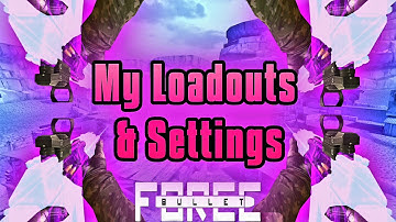 MY BULLET FORCE LOADOUTS AND SENSITIVITY!!!