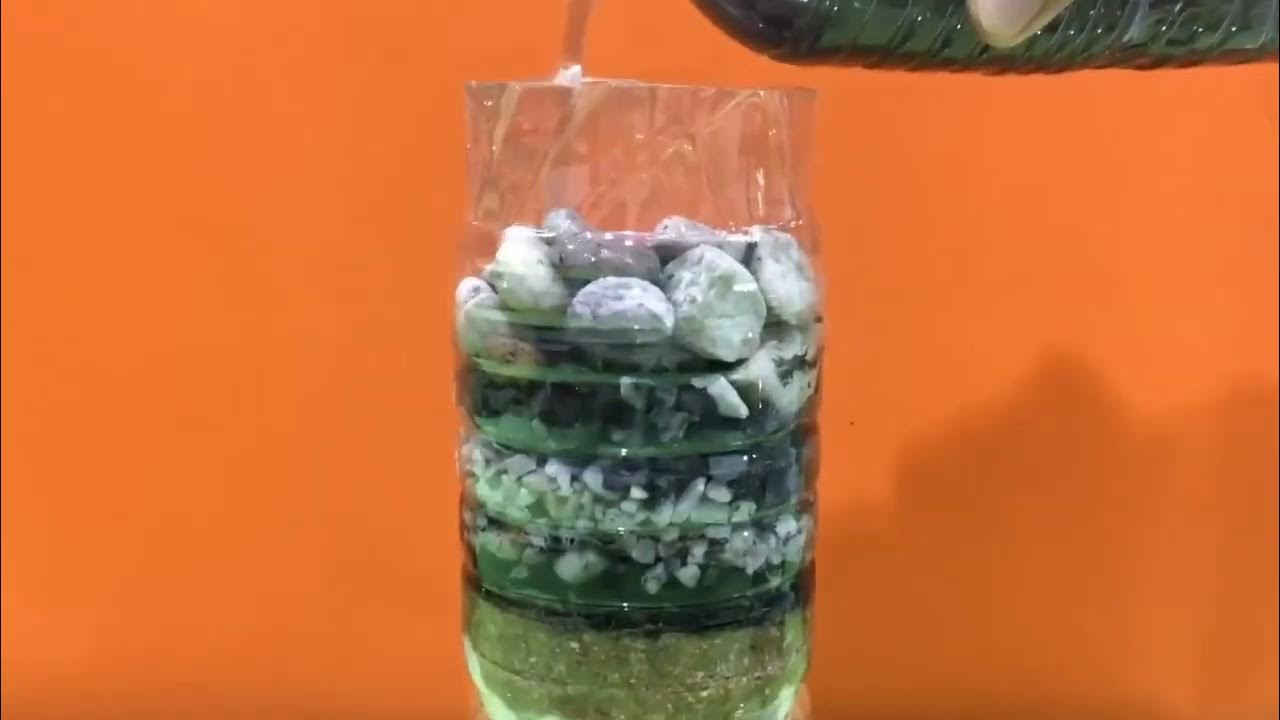 DIY WATER FILTER WATER FILTER EXPERIMENT HOW TO FILTER DIRTY WATER