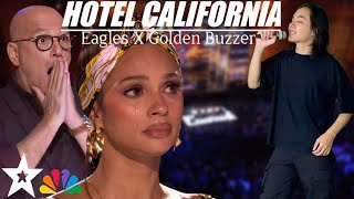 ALL THE JUDGES CRY HYSTERICALLY | WHEN THEY HEARD THE SONG HOTEL CALIFORNIA WITH EXTRAORDINARY VOICE