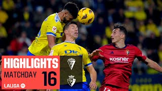 Highlights Cádiz CF vs CA Osasuna (1-1)