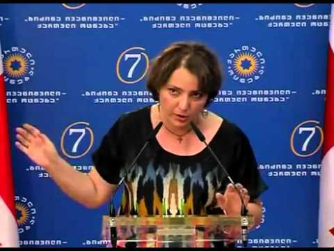 თინა ხიდაშელის ბრიფინგი