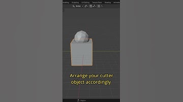 How to use the boolean modifier (Easy) #blender