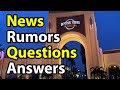 Orlando Theme Park News, Rumors, Questions & Answers | Universal Studios and Disney World