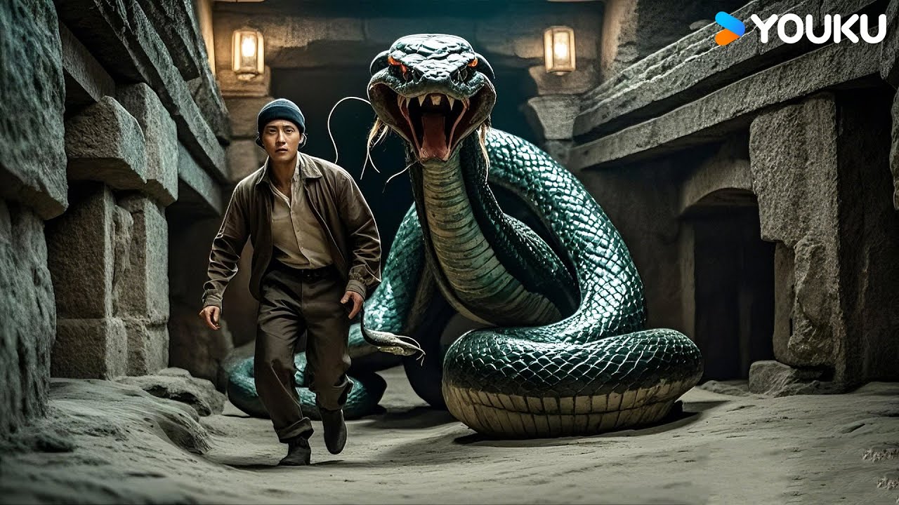 The mutated giant snake in the ancient tomb scares people away!| Mutant ...