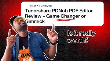 Deze AI PDF-editor heeft me versteld doen staan! 🤯 | Tenorshare PDNob Review 2025
