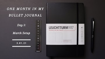 MARCH 2021 DAY 1 | ONE MONTH IN MY BULLET JOURNAL CHALLENGE