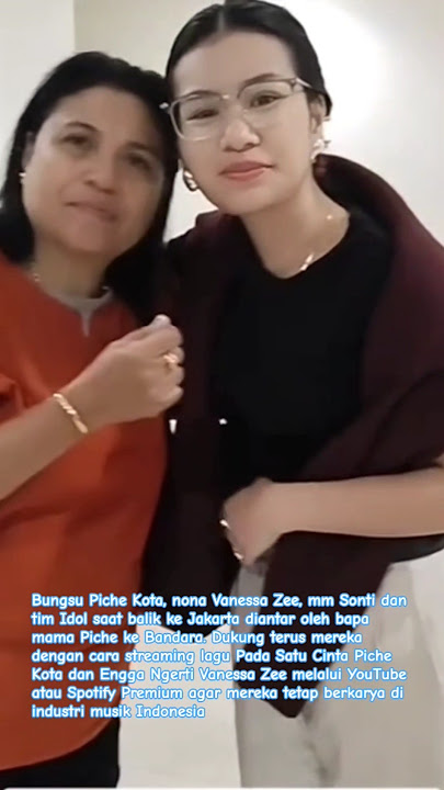 Bungsu Piche Kota dan Nona  Vanessa Zee saat balik ke Jakarta #pichekota #vanessazee #shorts #viral