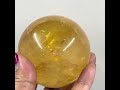 Honey Calcite Sphere Crystal Ball 520g 72mm Australian Seller