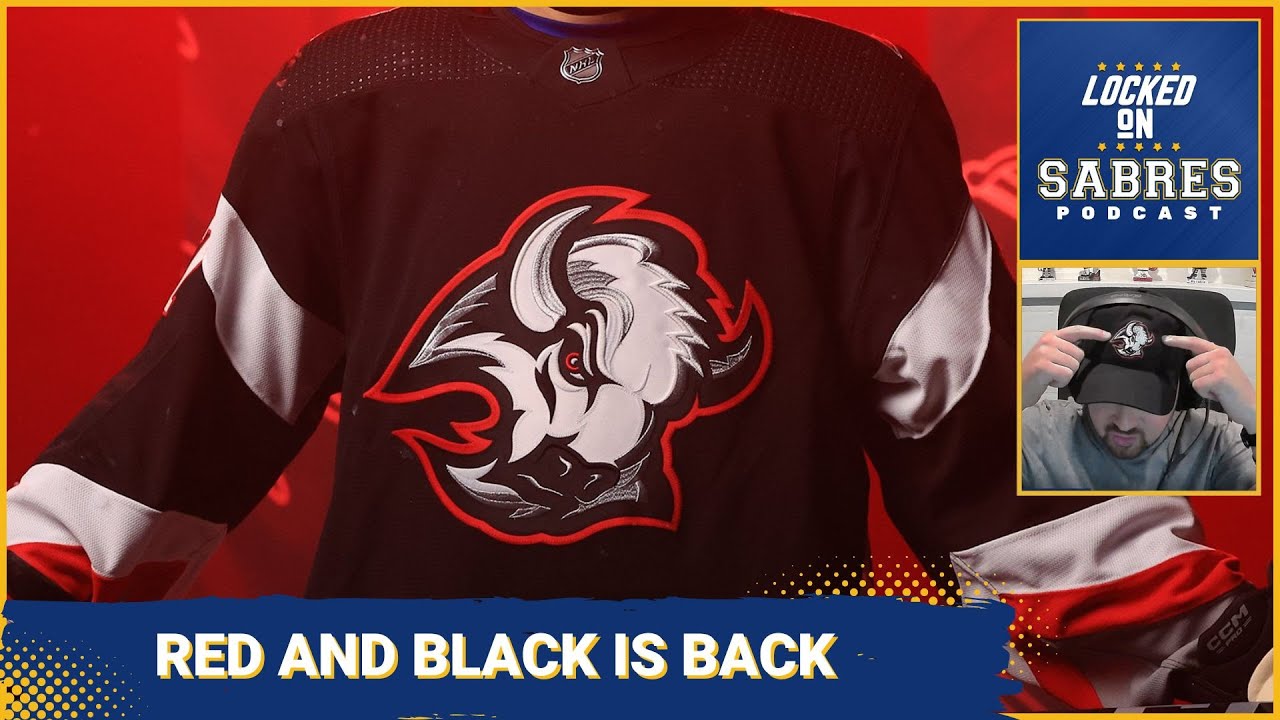 Sabres unveil revamped black and red 'Goathead' third jersey