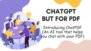ChatGPT but for PDF - Introducing ChatPDF (An AI tool that helps you chat with your PDF)