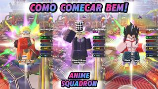 COMO COMEÇAR BEM NO ANIME SQUADRON! + TODOS CODES!