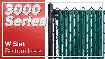 W Slat with Bottom Lock for Chain Link Fence by Fenpro