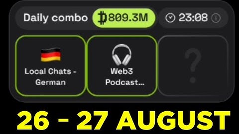 Dropee Daily Combo 26-27 AUGUST | Today Dropee Daily Combo | AGP 