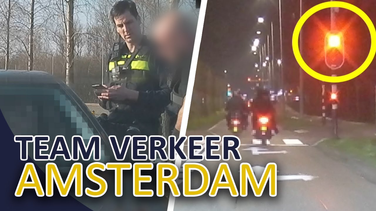 Politie Team Verkeer Amsterdam | Snelheid | Vluchtstrook | Roodlicht