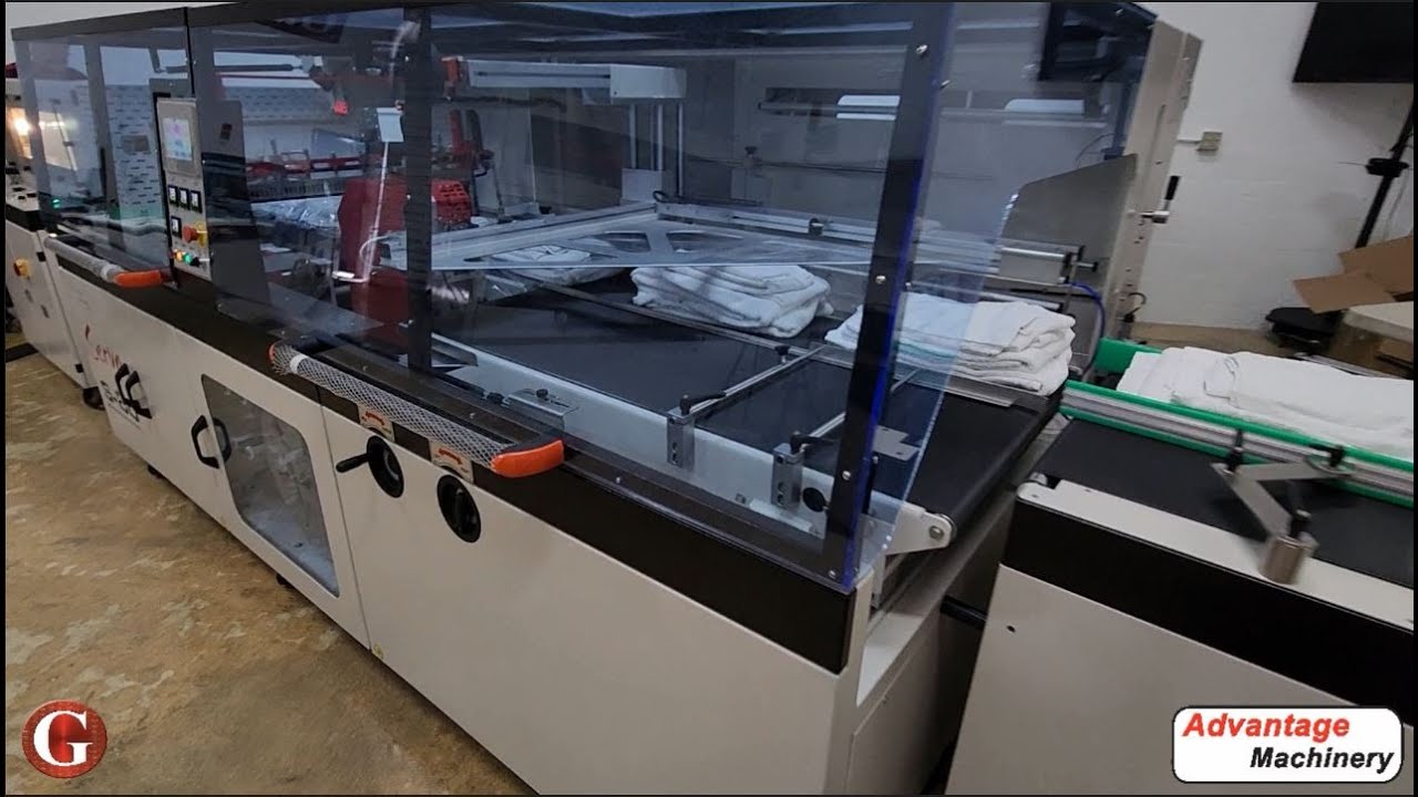 S-80 + T-65 High Speed Continuous Motion Shrink Wrapper for Linen and ...