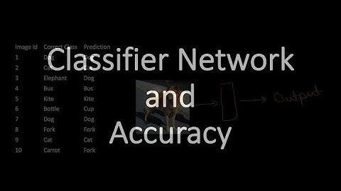 Classifier Network and Accuracy