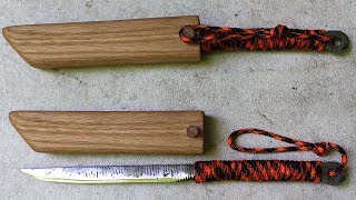 How to make a knife from all thread  knife making on a budget  Forging a knife without power tools