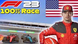 F1 23 - Let's Make Leclerc World Champion #19: 100% Race USA