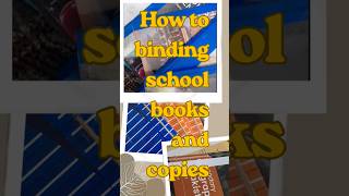 Tutorial how to binding /cover school books and copies at home . #trending #bookcovers #easytutorial