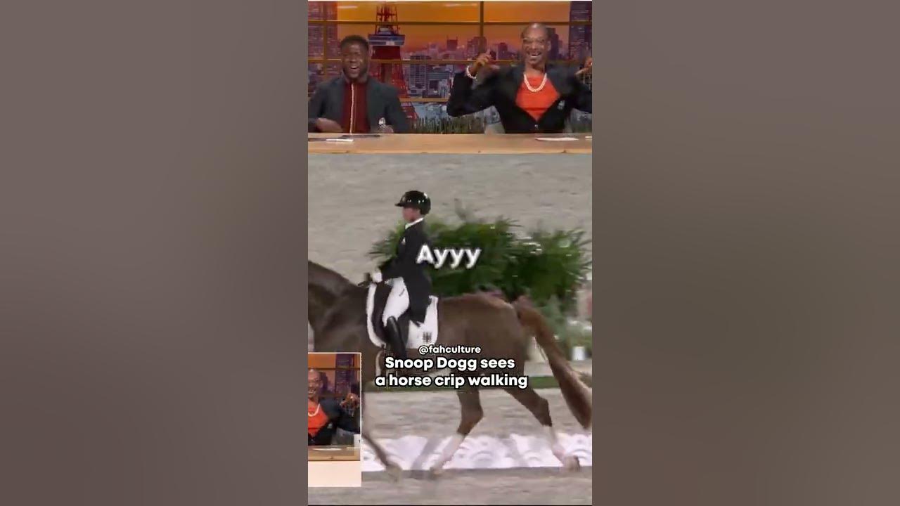 Snoop Dogg sees a horse crip walking YouTube