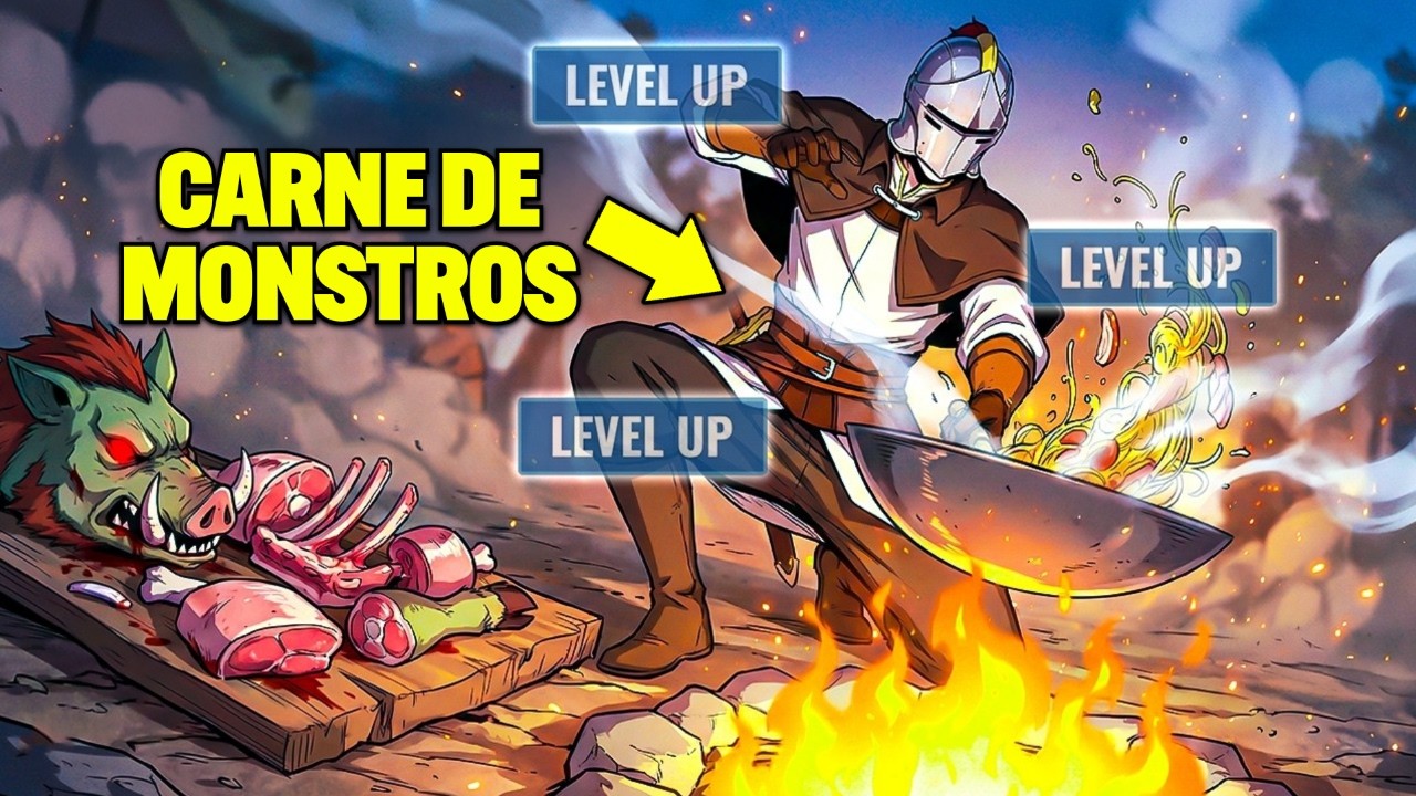 NINGUÉM Queria Ele No Time, Então Ele Come CARNE De MONSTRO Pra Ficar Mais FORTE! - Manhwa Recap