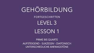 Intervalltraining - Fortgeschritten - Level 3 - Lesson 1 - Piano