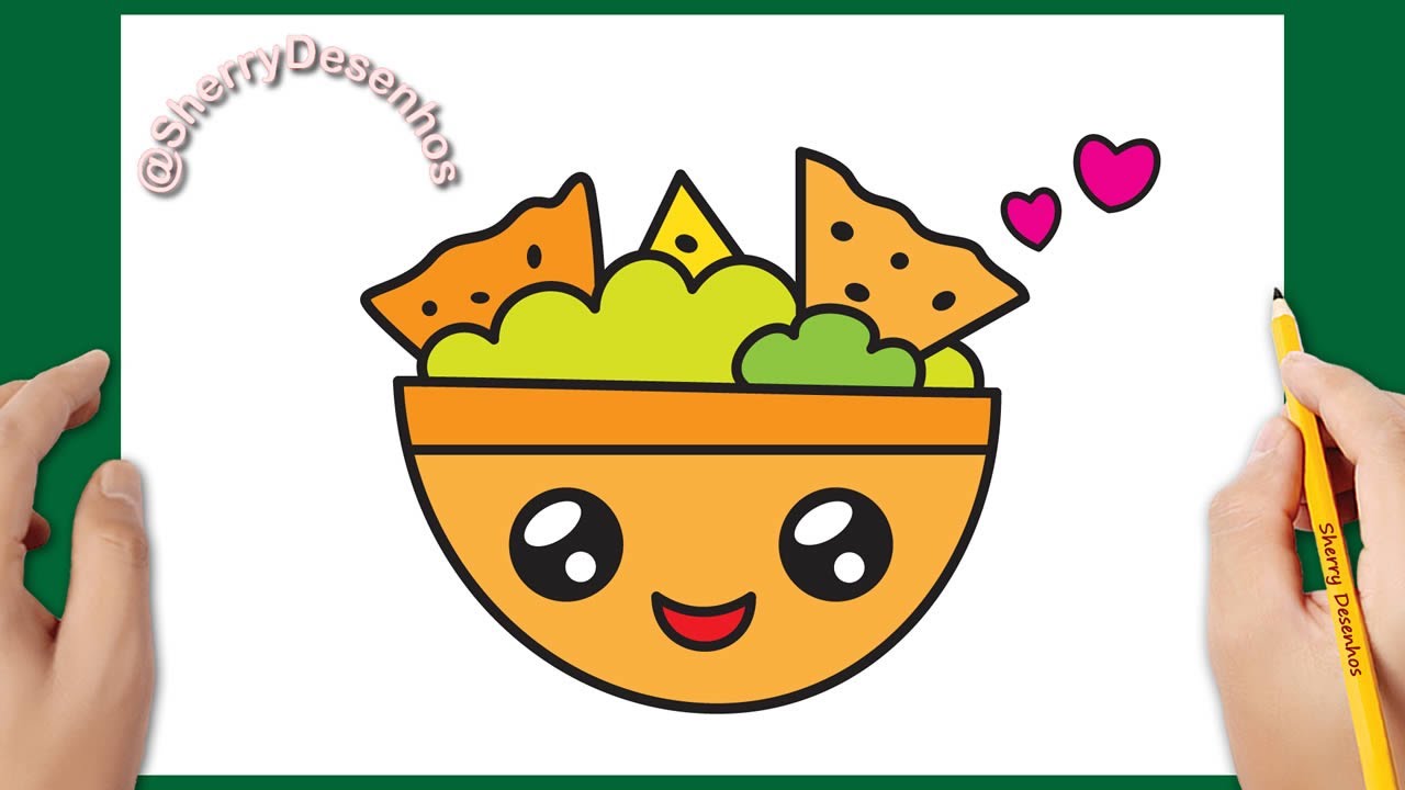 COMO DESENHAR NACHOS KAWAII (nachos de comida mexicana) - YouTube