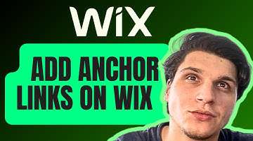 How Can I Add Anchor Links On Wix Website Builder