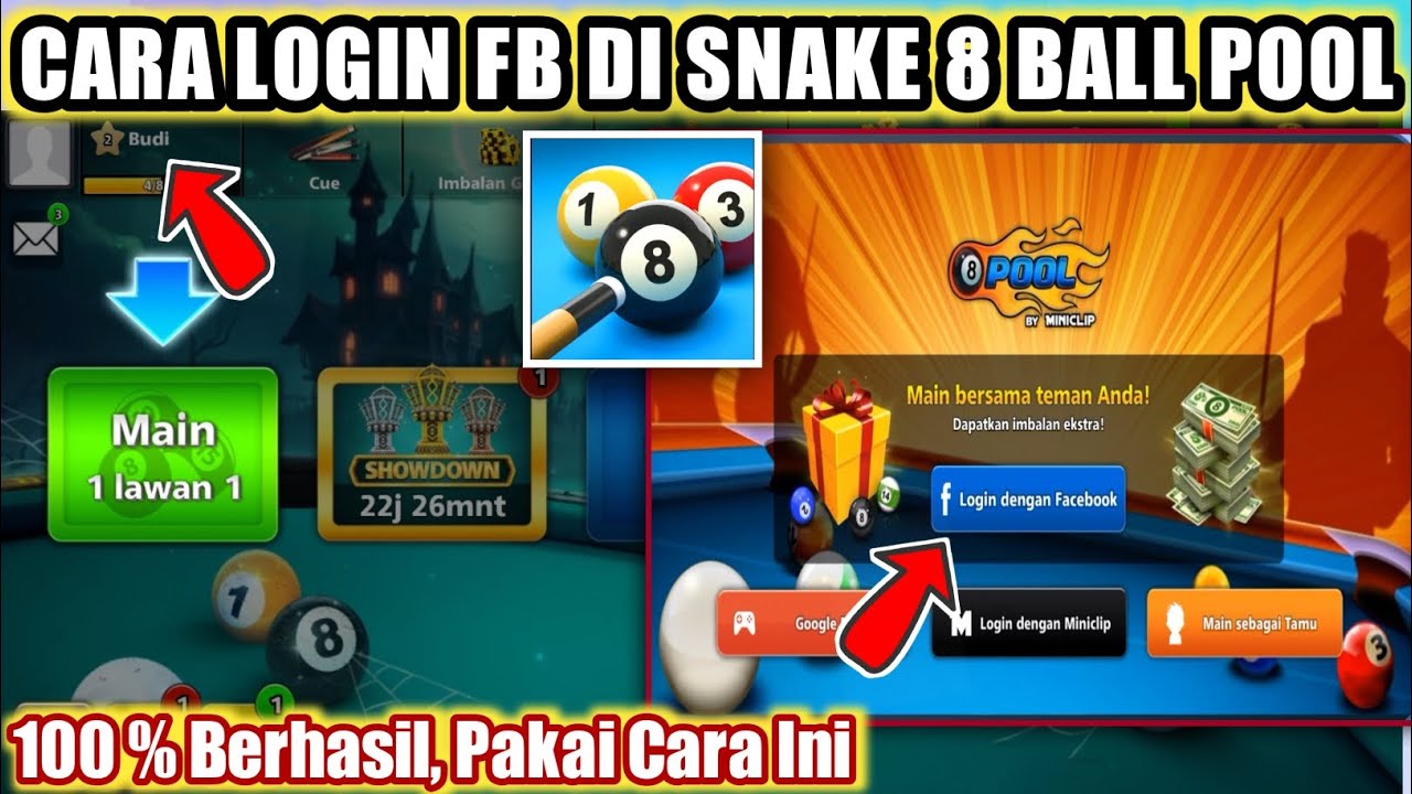 Cara Login Fb Di Snake 8 Ball Pool Login Game