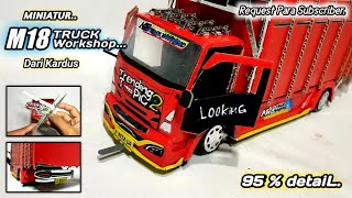 Cara Membu@t Miniatur Truk GIGA TRENDING TOPIK 2 dari kardus.