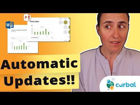 How to keep your charts on PowerPoint and MS Word reports automatically updated!! | Power BI, Excel