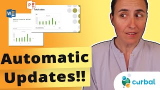 how to keep your charts on powerpoint and ms word reports automatically updated!! | power bi, excel