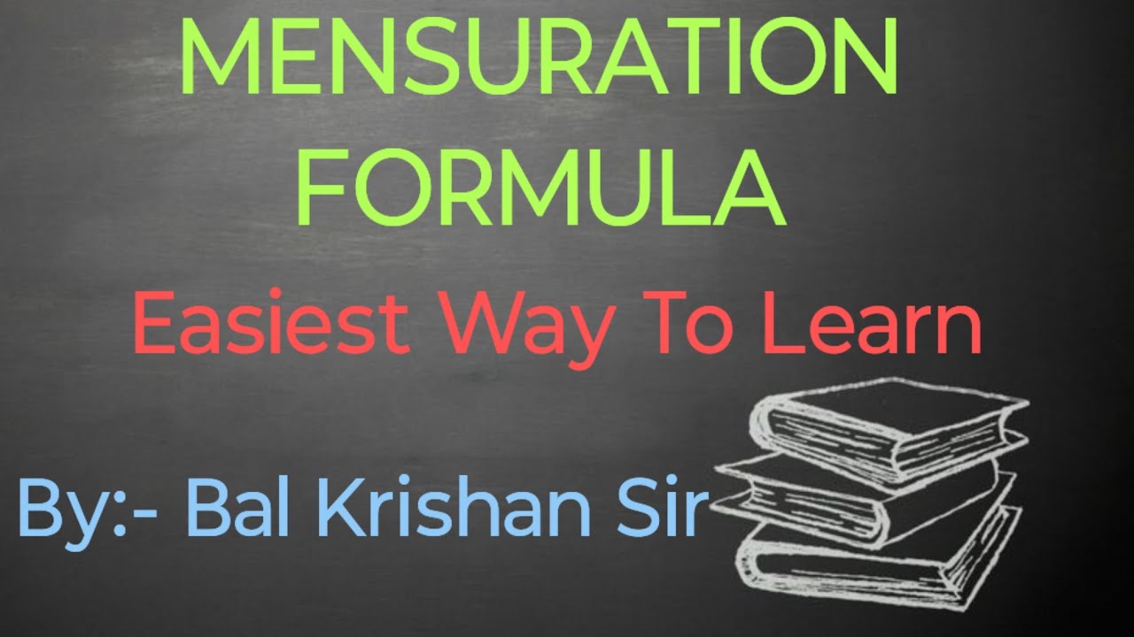 MENSURATION FORMULA | BY:- BAL KRISHAN SIR | 