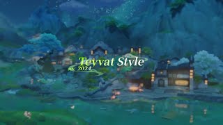 Drifting Clouds, Wafting Snow (Outfit Teaser: Teyvat Style January 2024) | Genshin Impact
