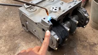 PATCHING A BROKEN ENGINE! PAKISTAN MECHANICAL TECHNICIAN