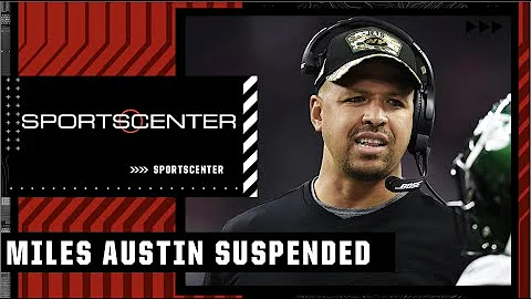 Jets WR Coach Miles Austin suspended 1 year | SportsCenter