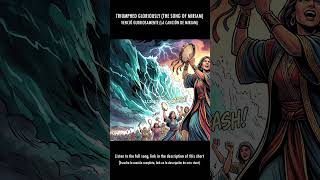 Triumphed Gloriously – The Song of Miriam  Christian Song #shorts