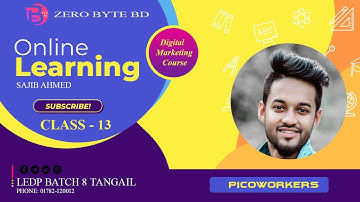 Digital Marketing class13 Picoworkers Ledp Batch 8 Tangail