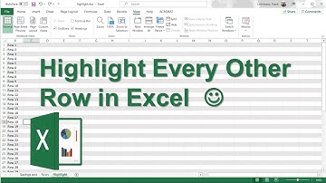 Highlight Every Other Row in Excel