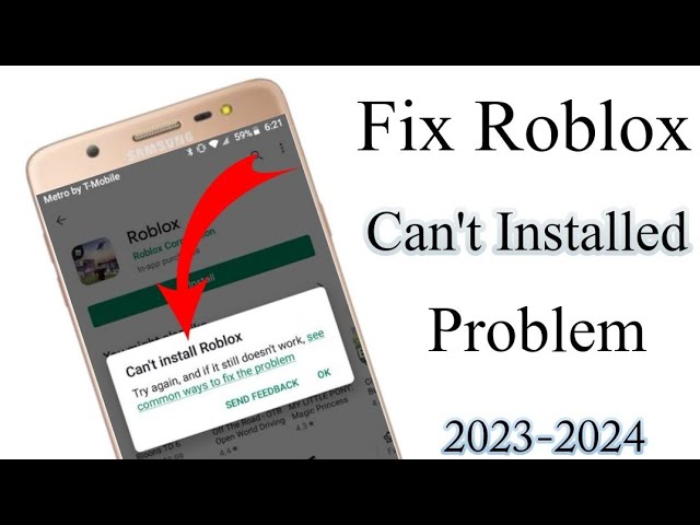 Fix Can't Install Roblox App Error On Google Play Store Android & Ios -  Can't Download Problem 