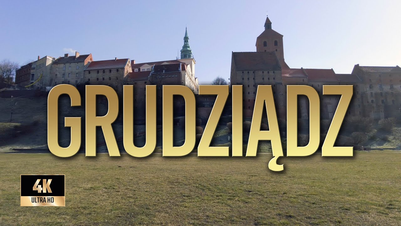 Grudziądz | Zima 2022 | Spacer po Grudziądzu | Binaural Audio 🎧 [4k]