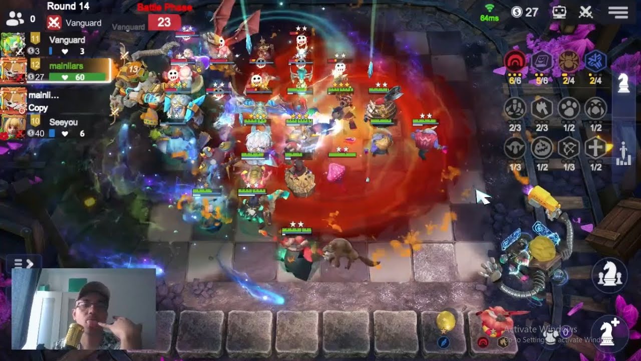 Auto Chess : 6 Cave Clan - 5 Warlock - 2 Insectoid - 2 Shaman Synergy / 