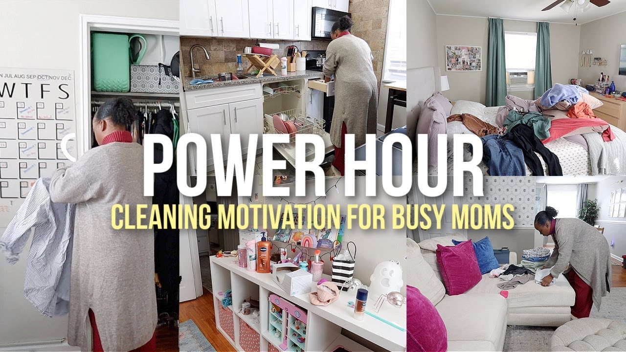POWER HOUR CLEAN WITH ME | ULTIMATE SPEED CLEANING MOTIVATION FOR BUSY ...