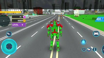 Monster Crane Robot Car Transformer Games || Level 9 - Car Game Android Gameplay