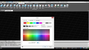 ActCAD-3d solid editing menu Color edge