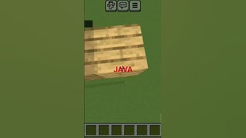 Bridging In Minecraft Java VS Bedrock #shorts #minecraft